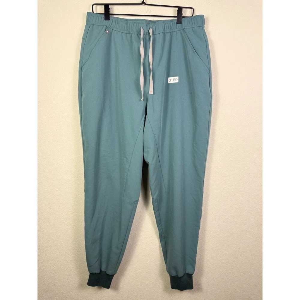 Figs Pants Men's XL Tansen Green Joggers Stretch Technical Collection Scrubs